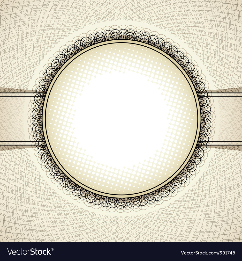 Round Vintage Frame Royalty Free Vector Image Vectorstock Round Vintage Frame Vector Image