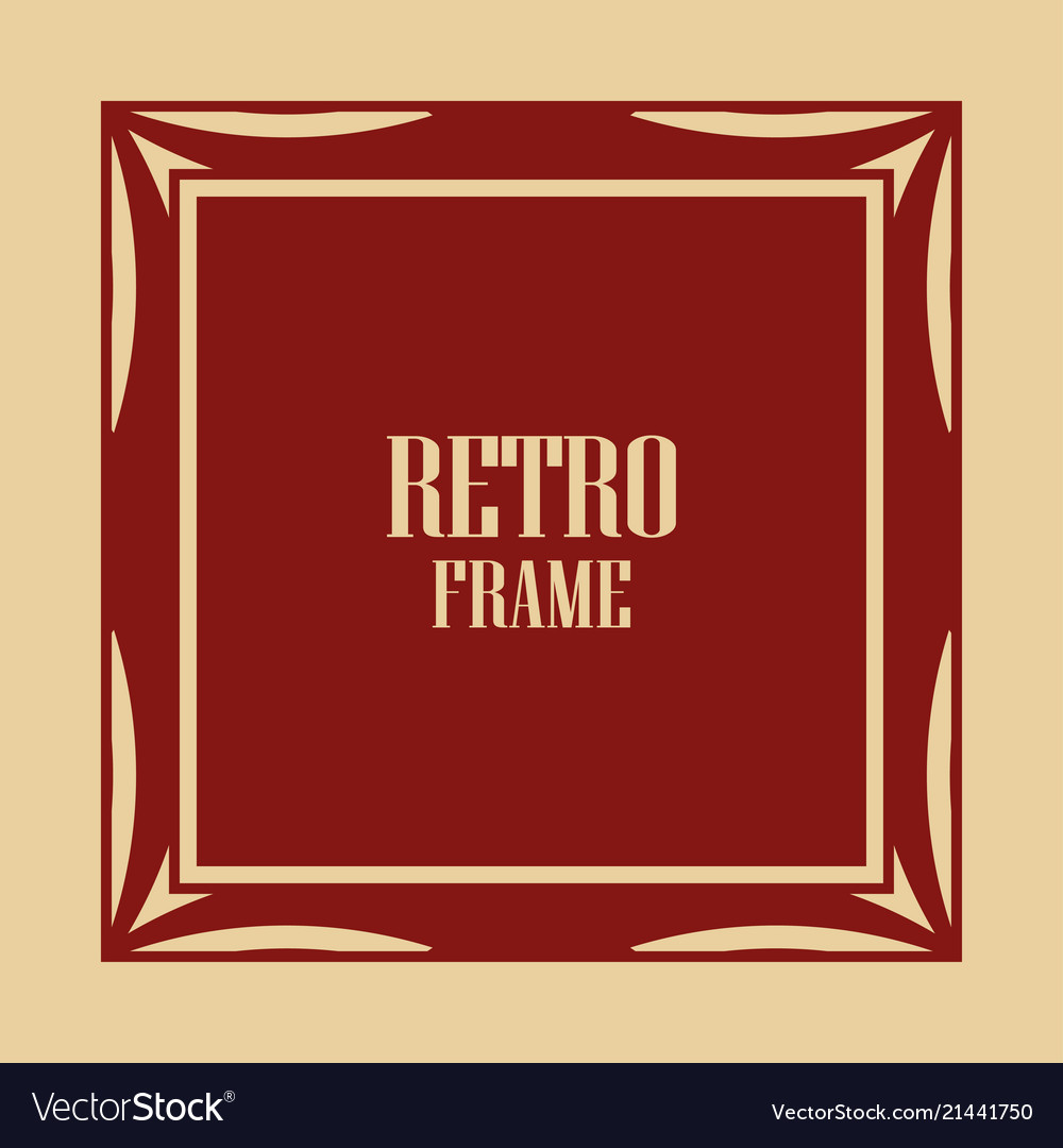 Art deco frame Royalty Free Vector Image - VectorStock