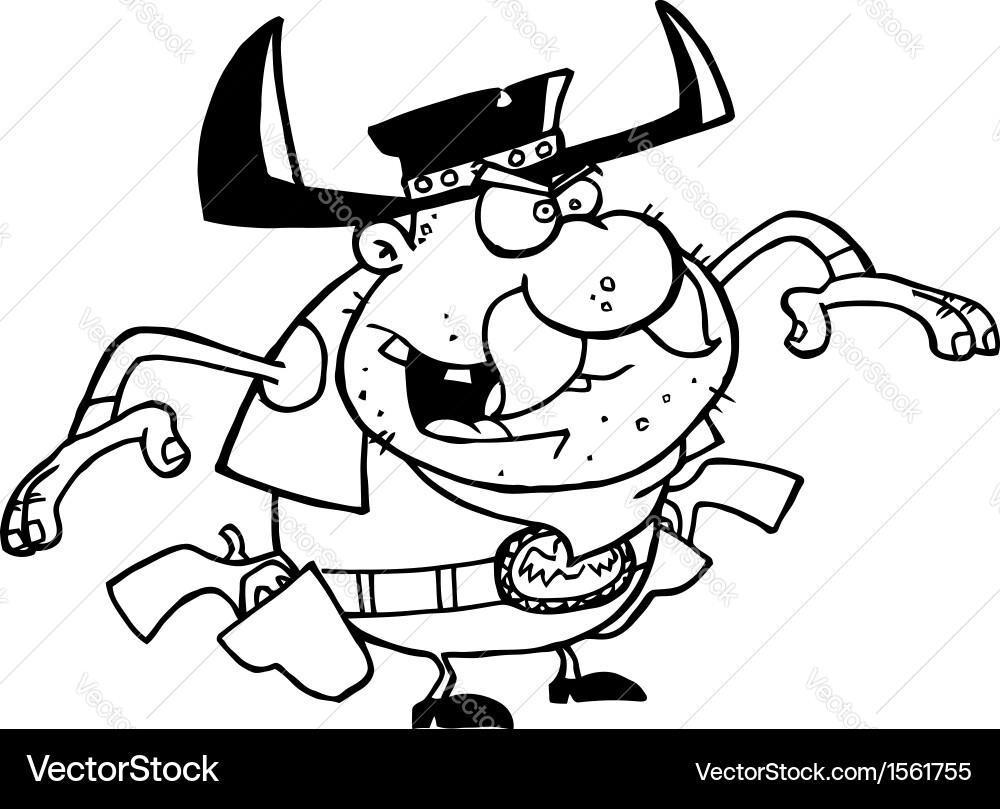 Cartoon Bandit Royalty Free Vector Image Vectorstock