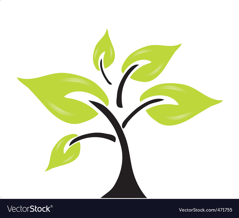 Green tree Royalty Free Vector Image - VectorStock