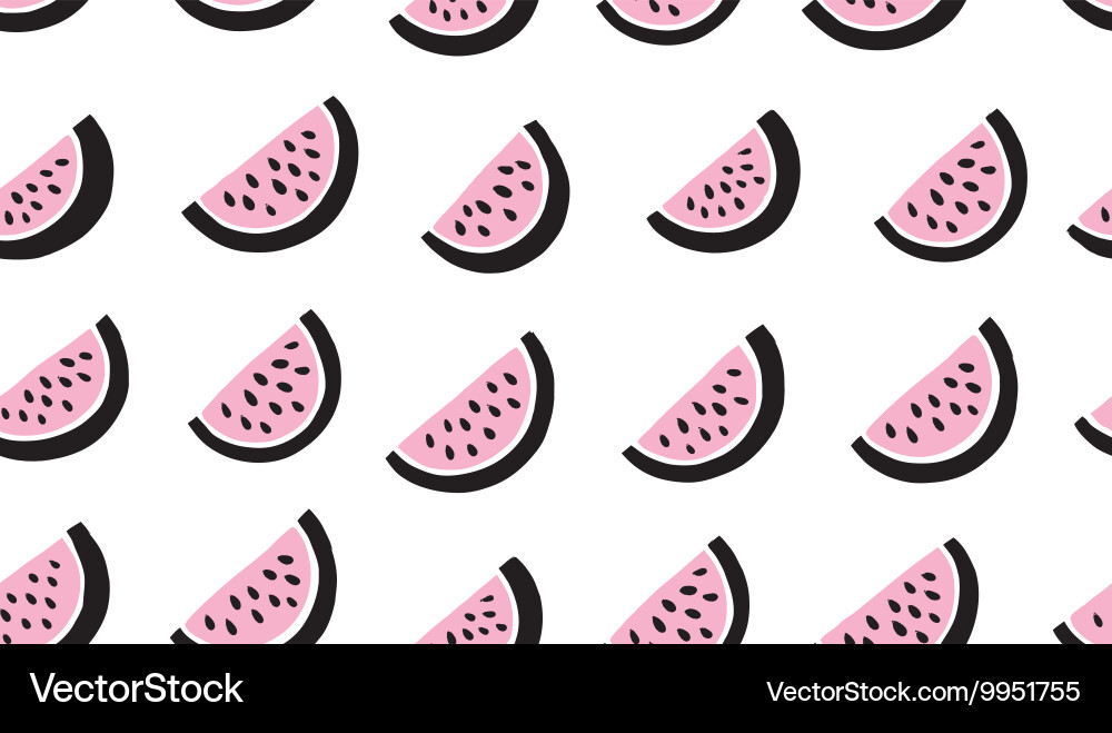 Seamless pattern with watermelons Royalty Free Vector Image