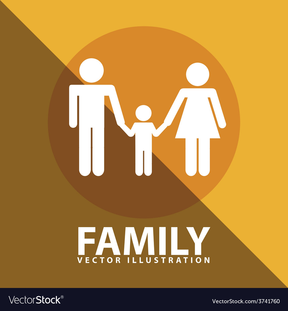 Family silhouettes Royalty Free Vector Image - VectorStock