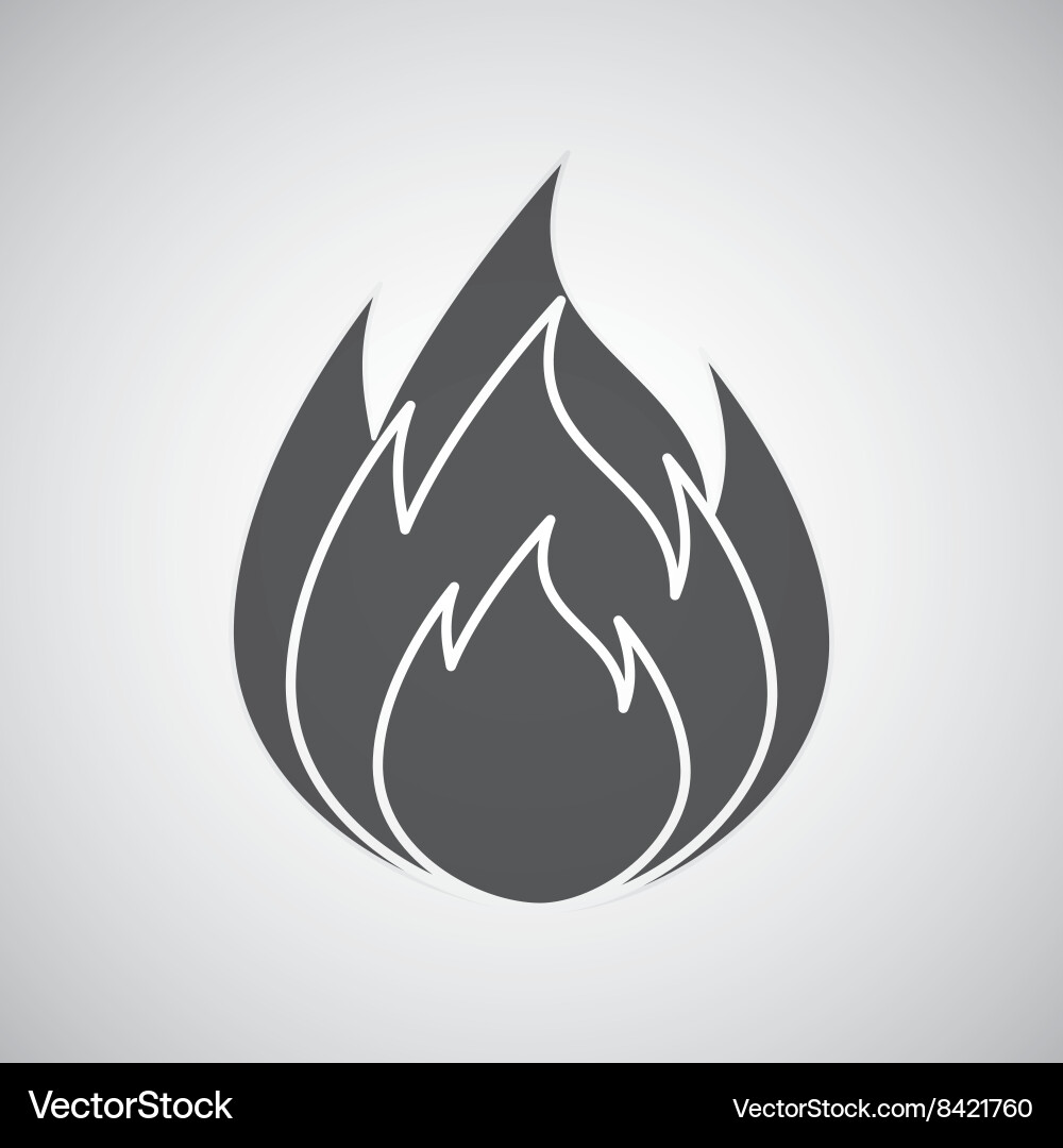 Fire flame design Royalty Free Vector Image - VectorStock