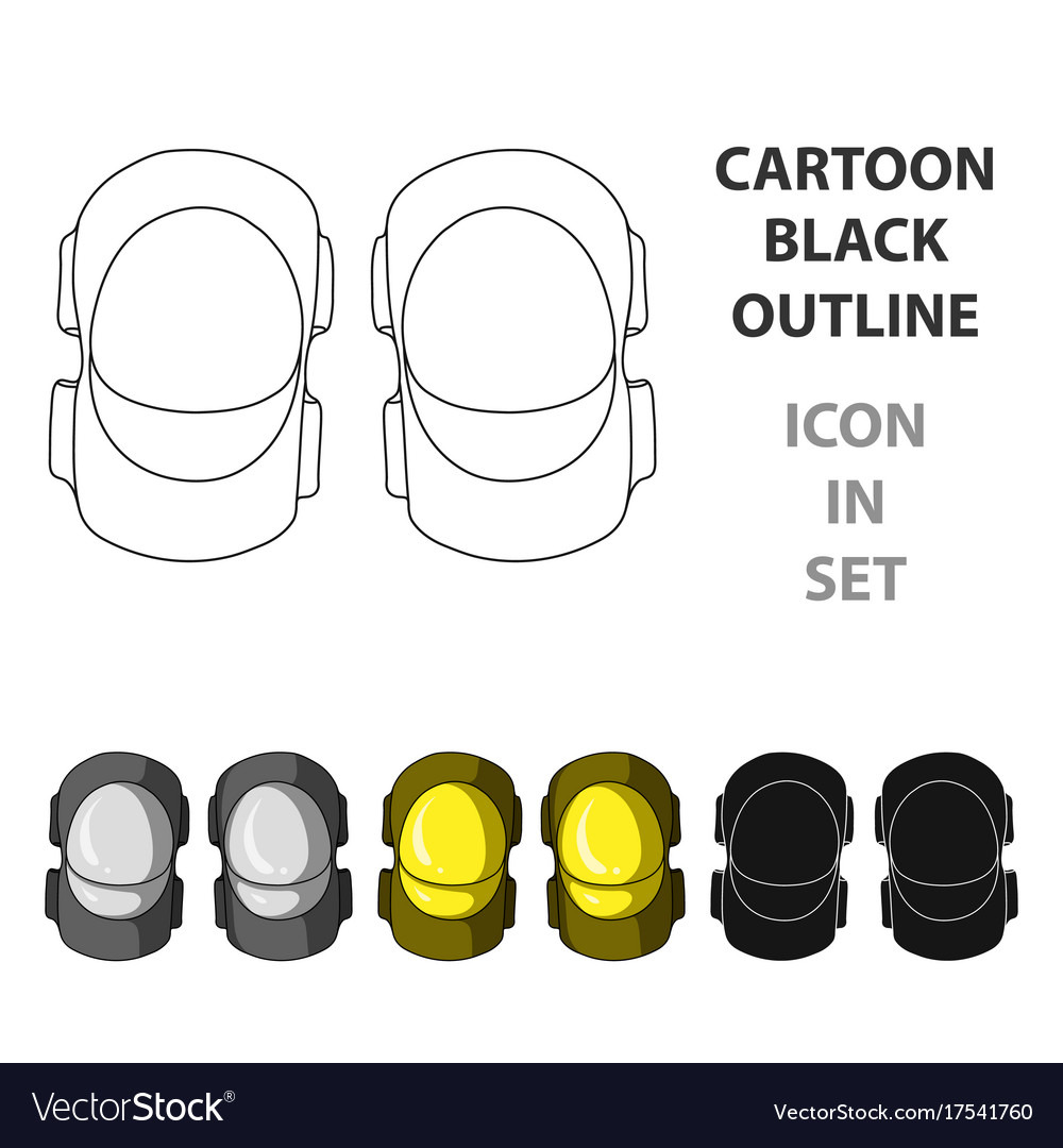 Protective elbow pads for cyclists protection Vector Image