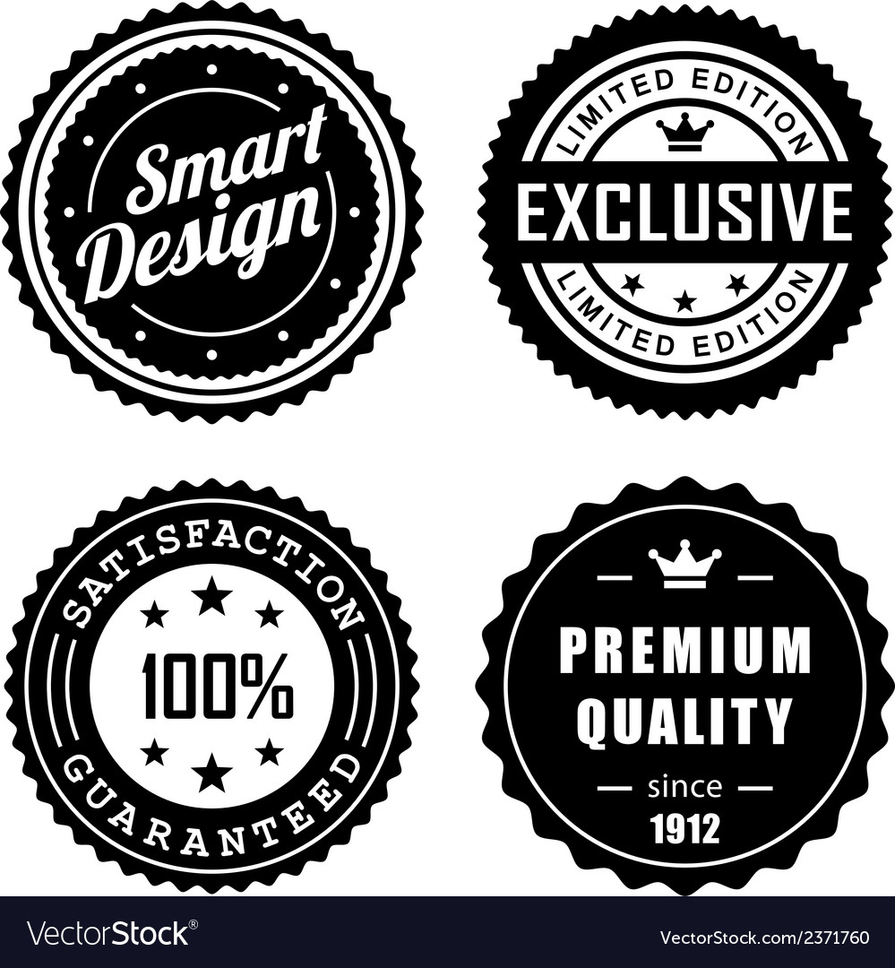 Vintage badges 3 Royalty Free Vector Image - VectorStock