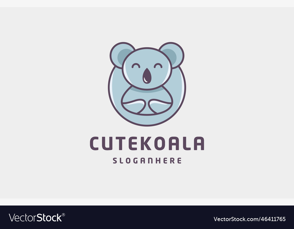 Cute koala Royalty Free Vector Image - VectorStock