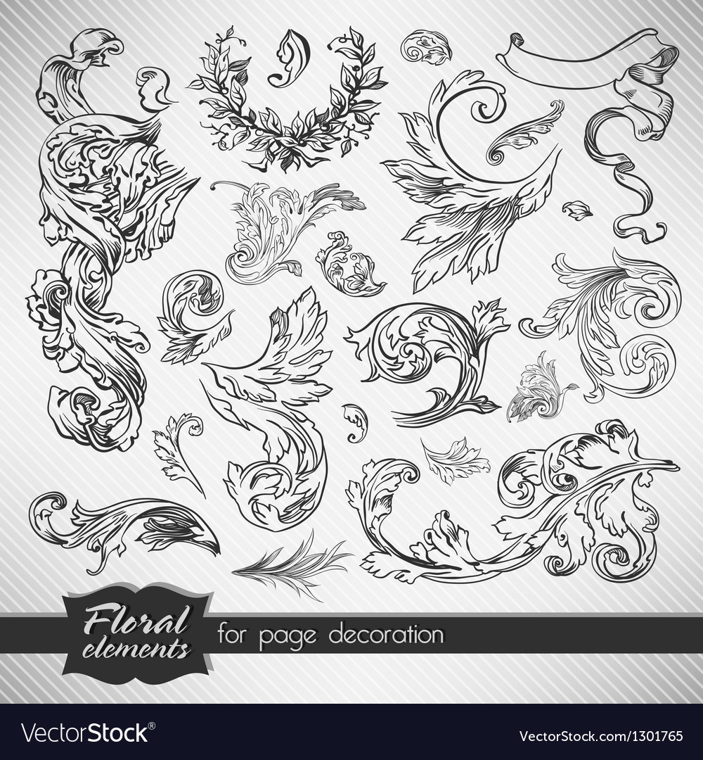 Floral Royalty Free Vector Image Vectorstock Floral Royalty Free Vector Image Vectorstock