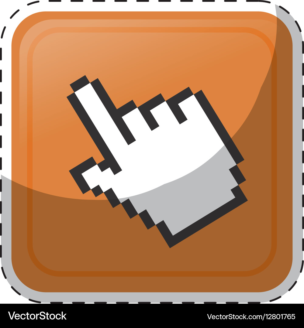 Hand cursor icon Royalty Free Vector Image - VectorStock