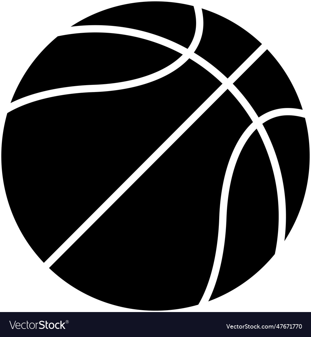 Basketball ball icon high school related Vector Image