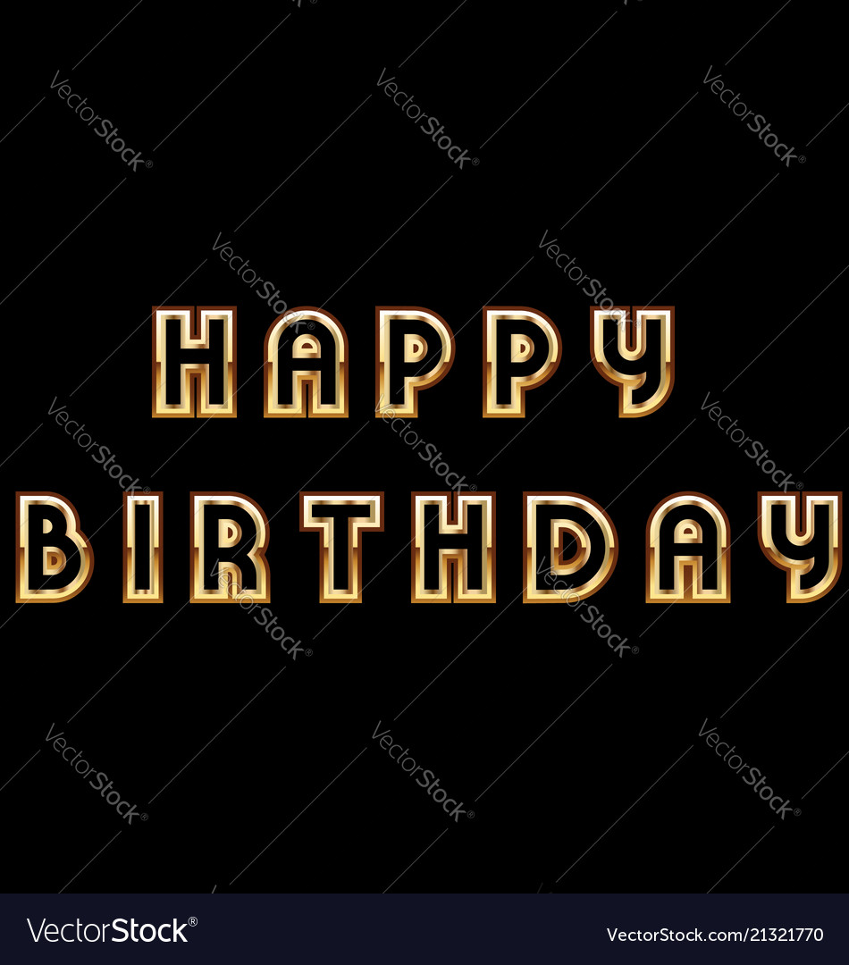 Happy birthday card design template Royalty Free Vector