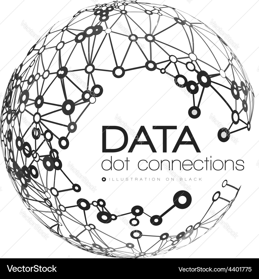 Abstract network connection background Royalty Free Vector