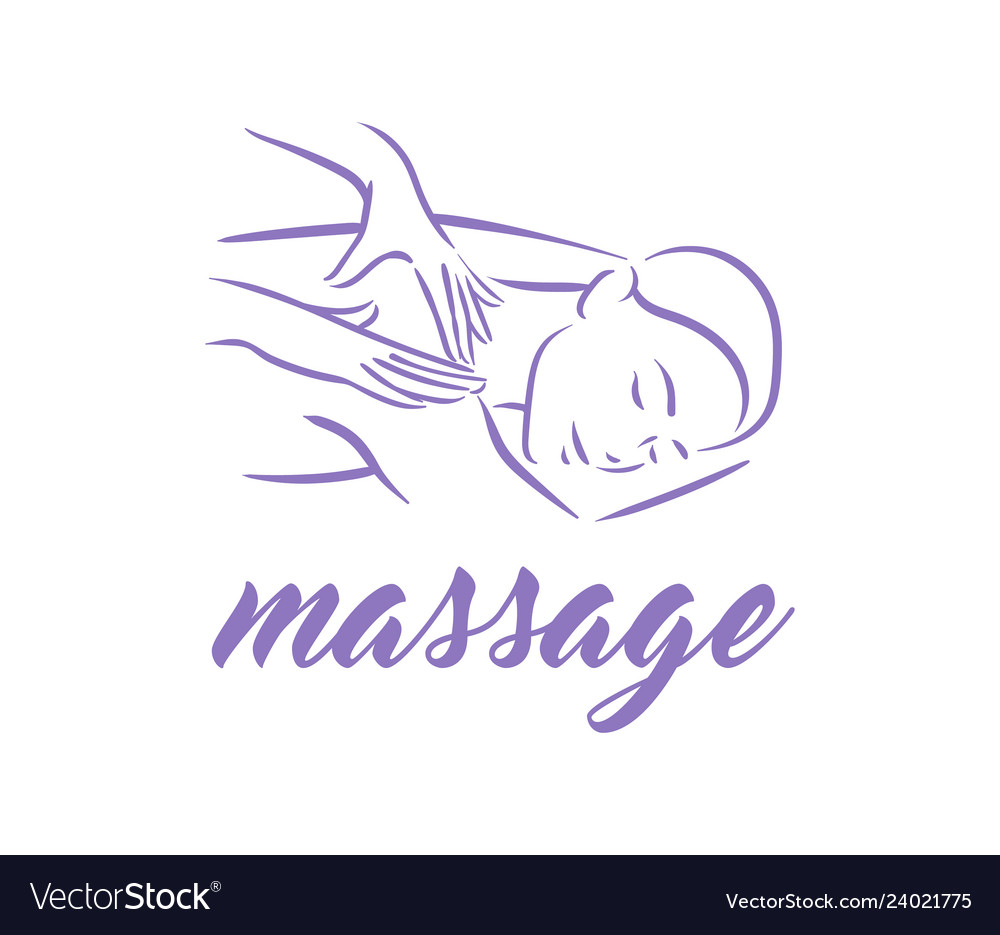 Concept of massage body relax Royalty Free Vector Image