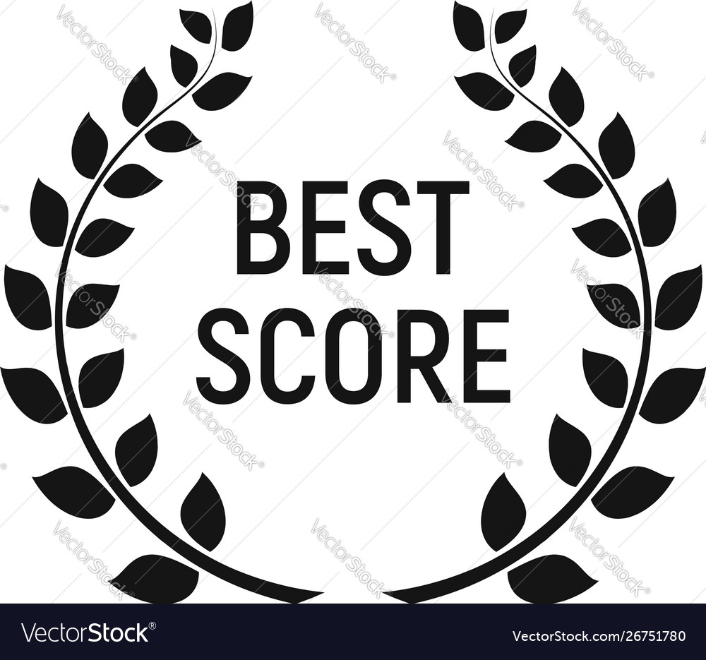 Download Best score award icon simple style Royalty Free Vector Image