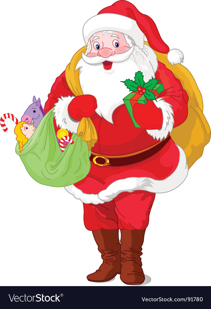 Santa claus Royalty Free Vector Image - VectorStock