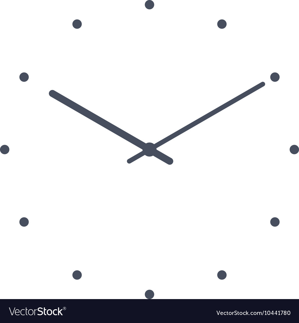 Simple classic clock Royalty Free Vector Image
