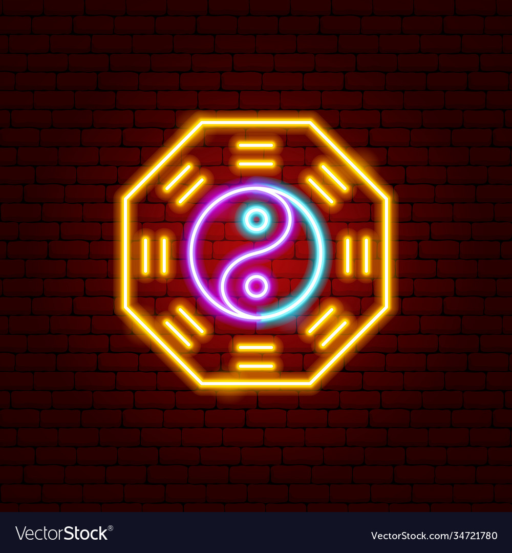 yin yang neon sign