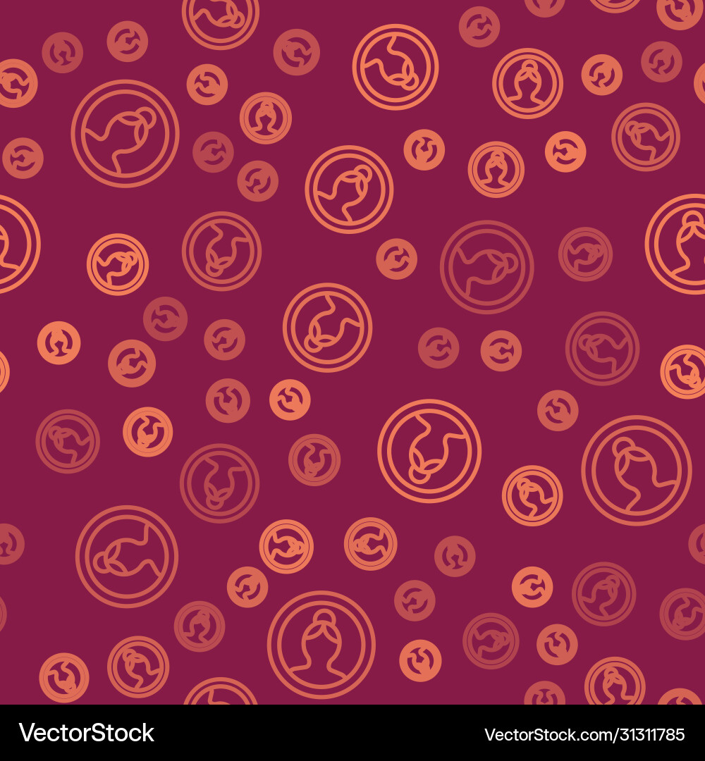 Brown line create account screen icon isolated Vector Image