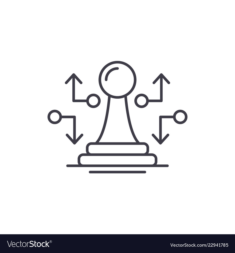 Strategy Line Icon High-Res Vector Graphic - Getty Images