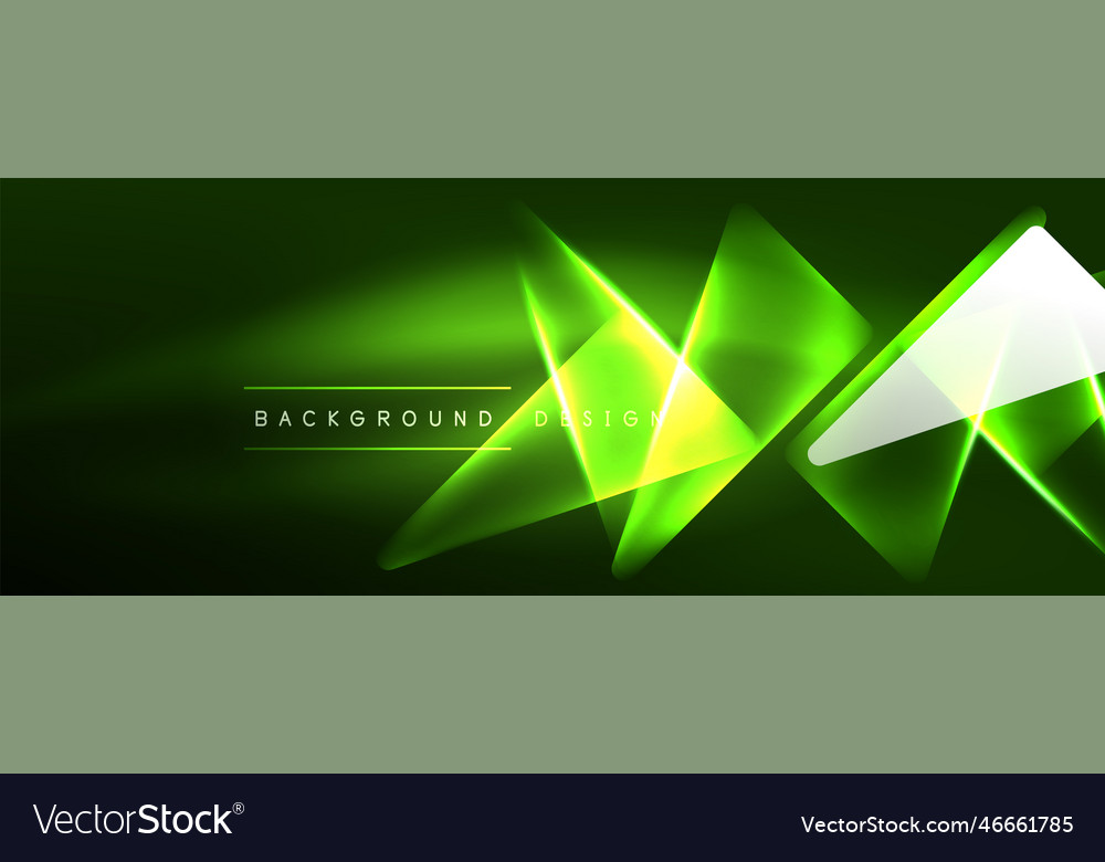 Vibrant geometric neon shiny line background Vector Image