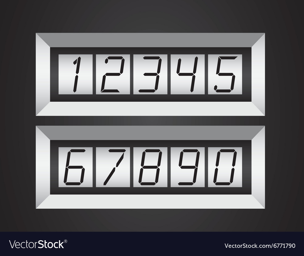 Codes and digits Royalty Free Vector Image - VectorStock