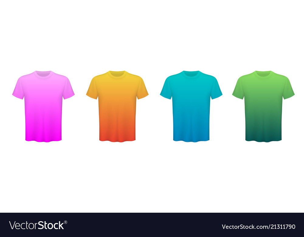 Creative of colored t-shirts Royalty Free Vector Image