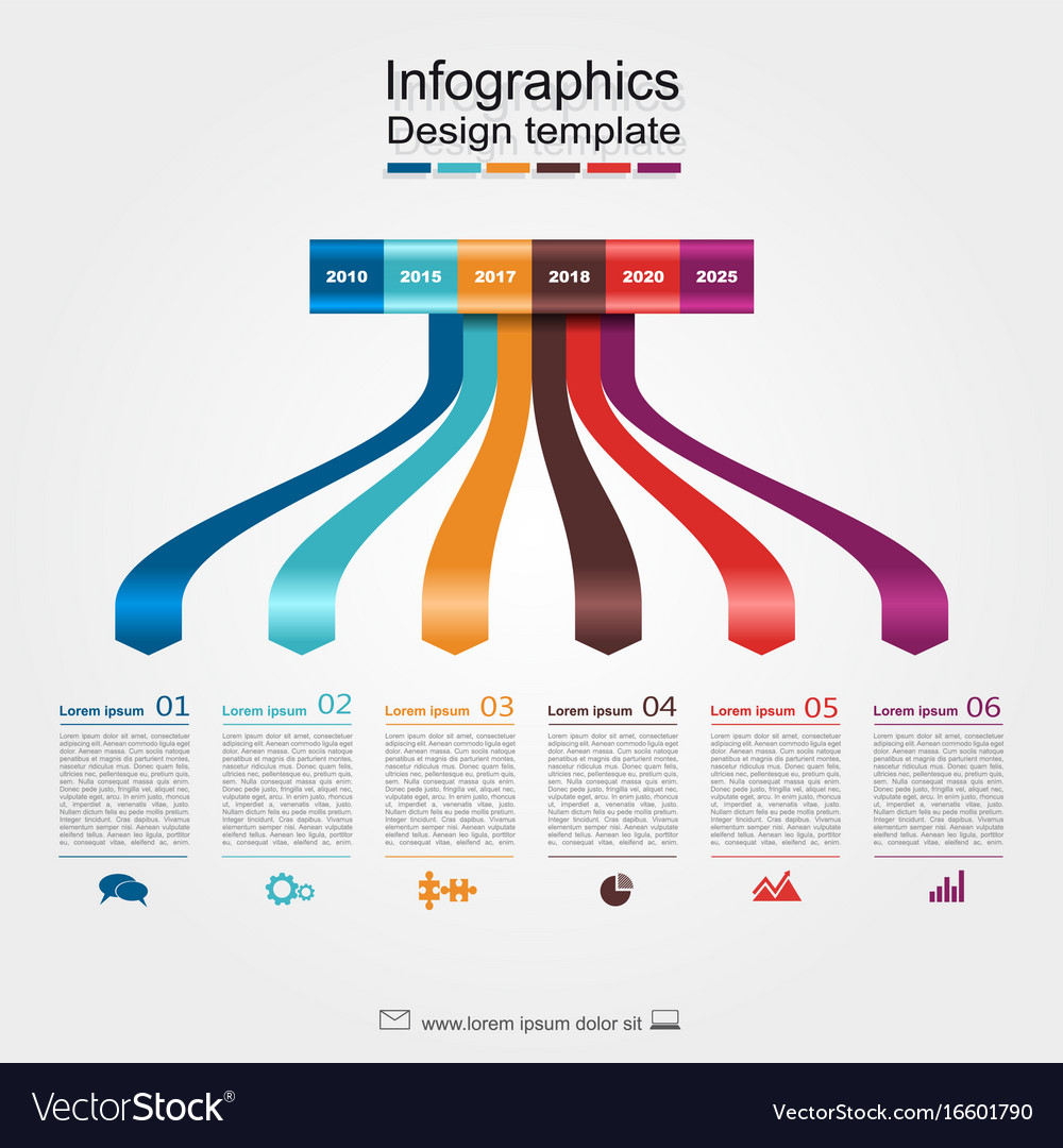 Infographic template can be used for workflow Vector Image