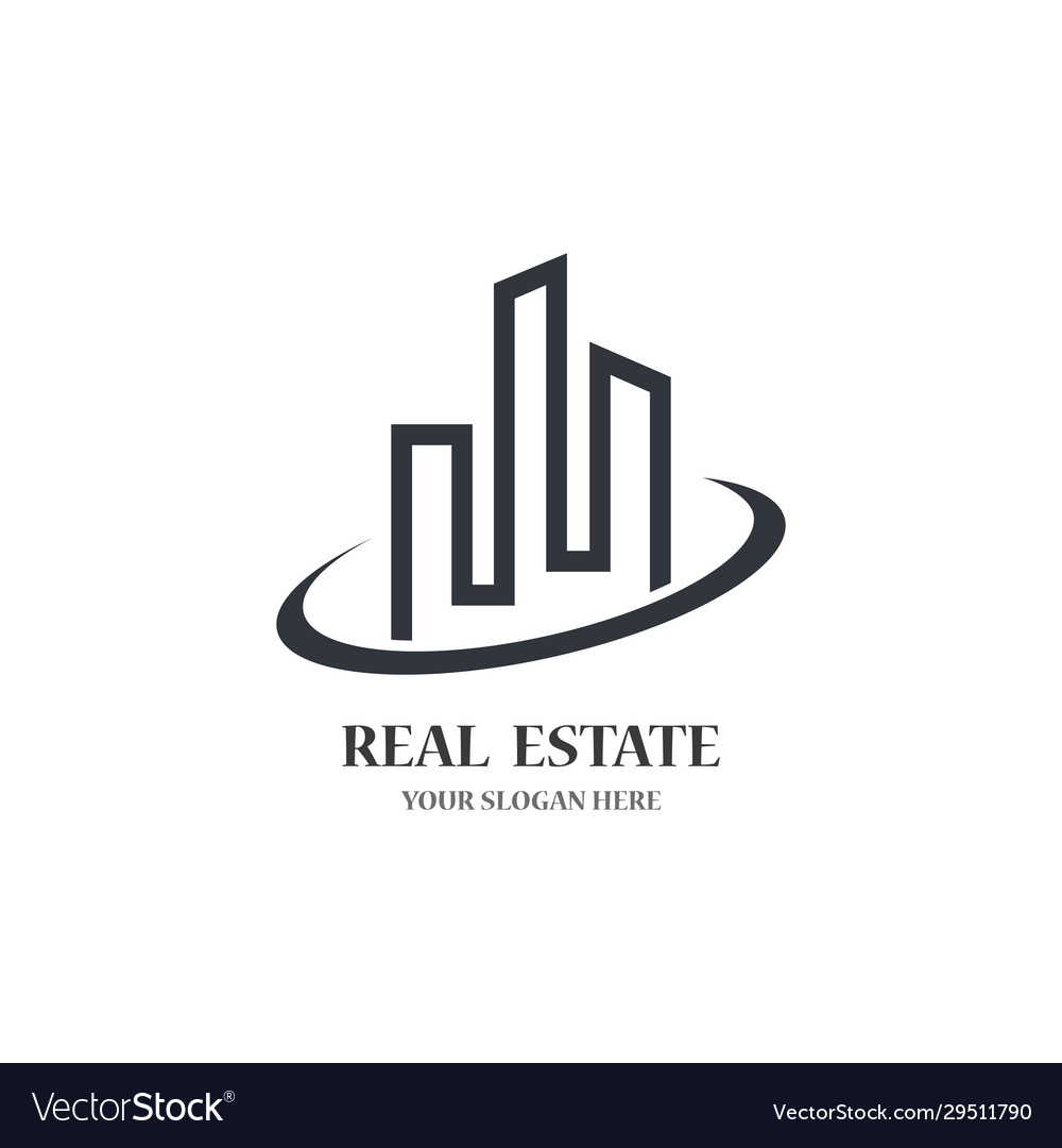 Real estate logo icon Royalty Free Vector Image