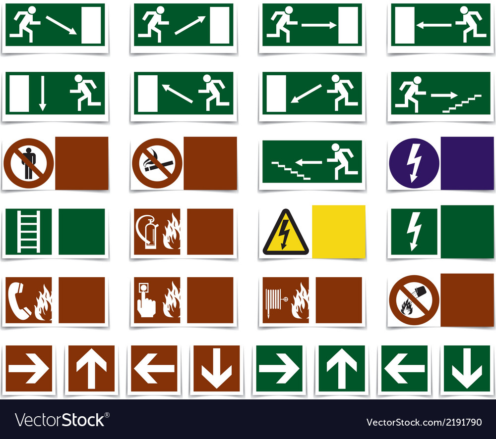 Warning symbols Royalty Free Vector Image - VectorStock