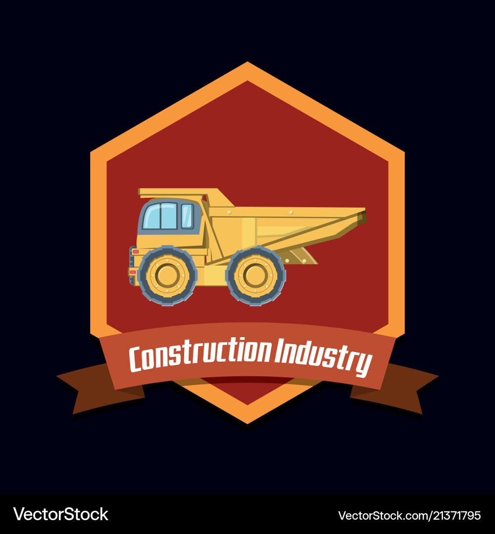 Construction industry design Royalty Free Vector Image