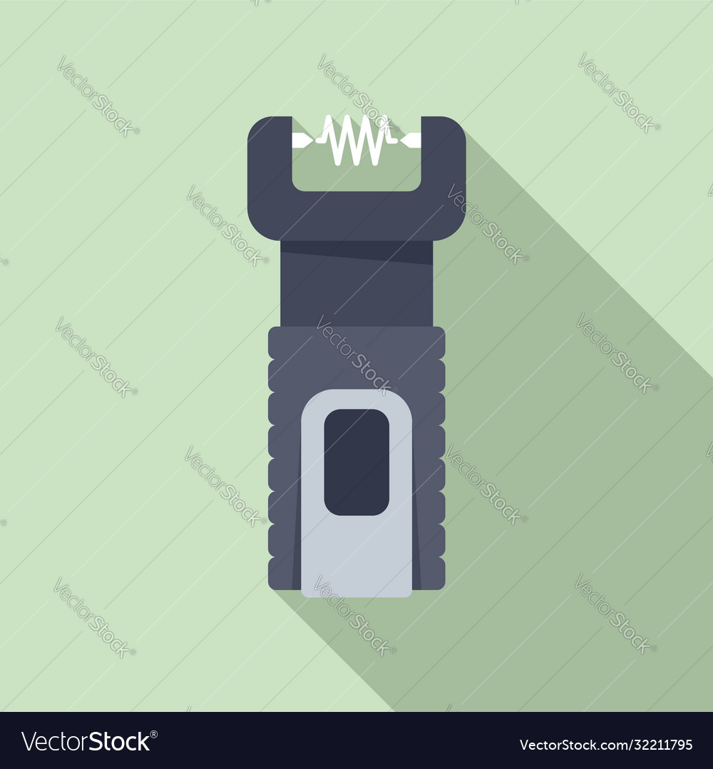Electric shocker icon flat style Royalty Free Vector Image