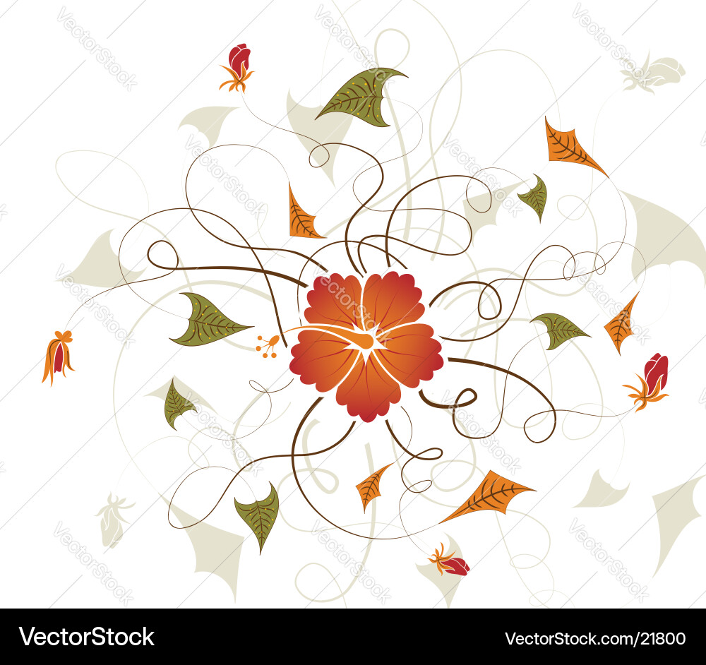 Background flower Royalty Free Vector Image - VectorStock