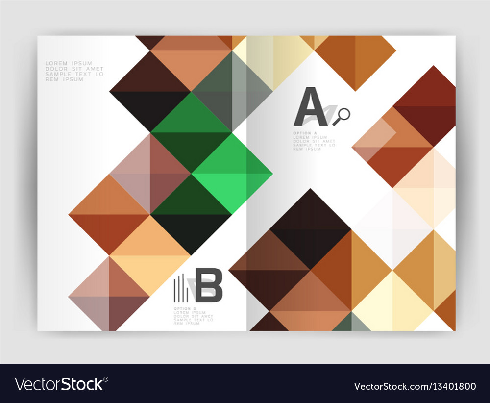 Modern minimalistic geometrical square business Vector Image