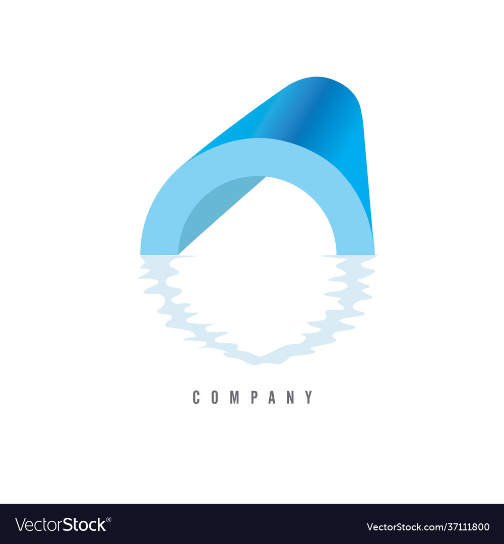 Pipe logo on white background plumbing company Vector Image