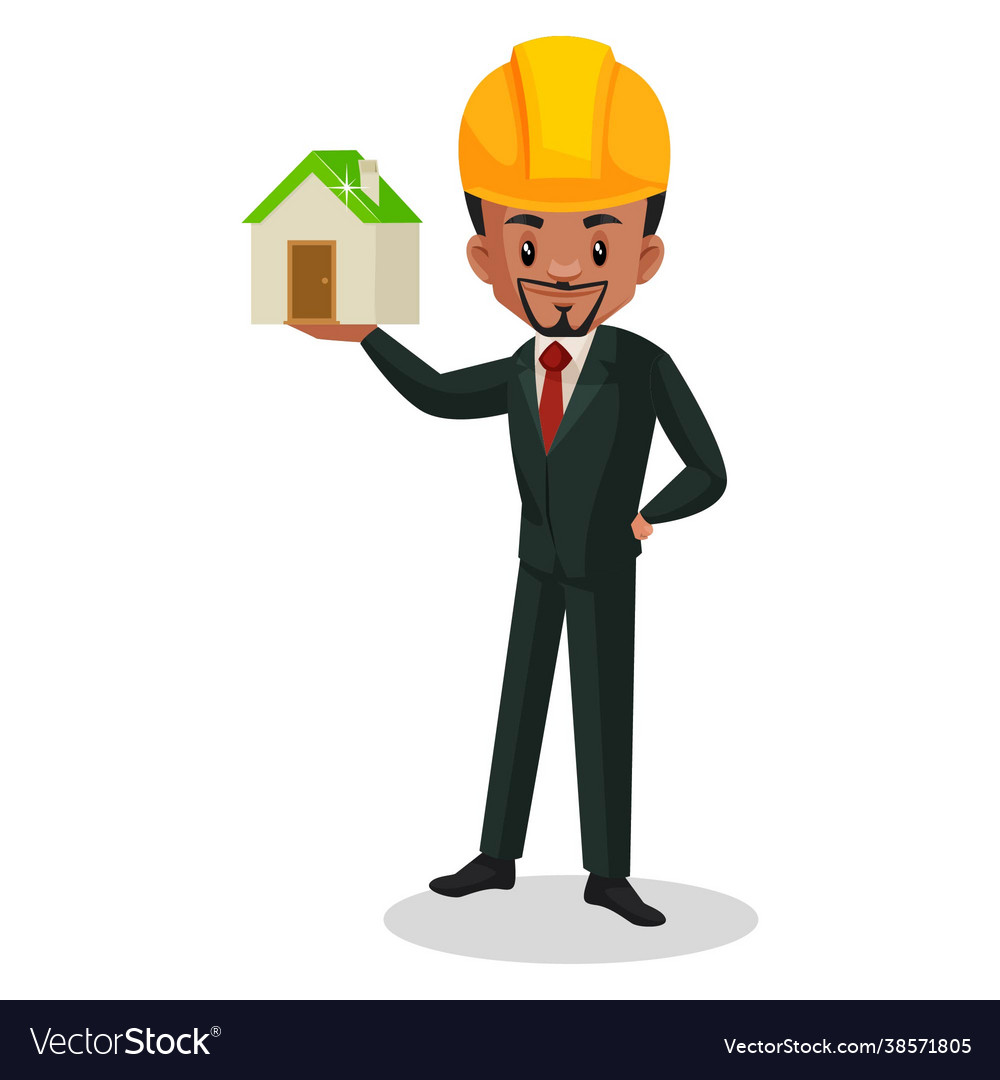 Engineer cartoon character Royalty Free Vector Image Engineer cartoon character Royalty Free Vector Image