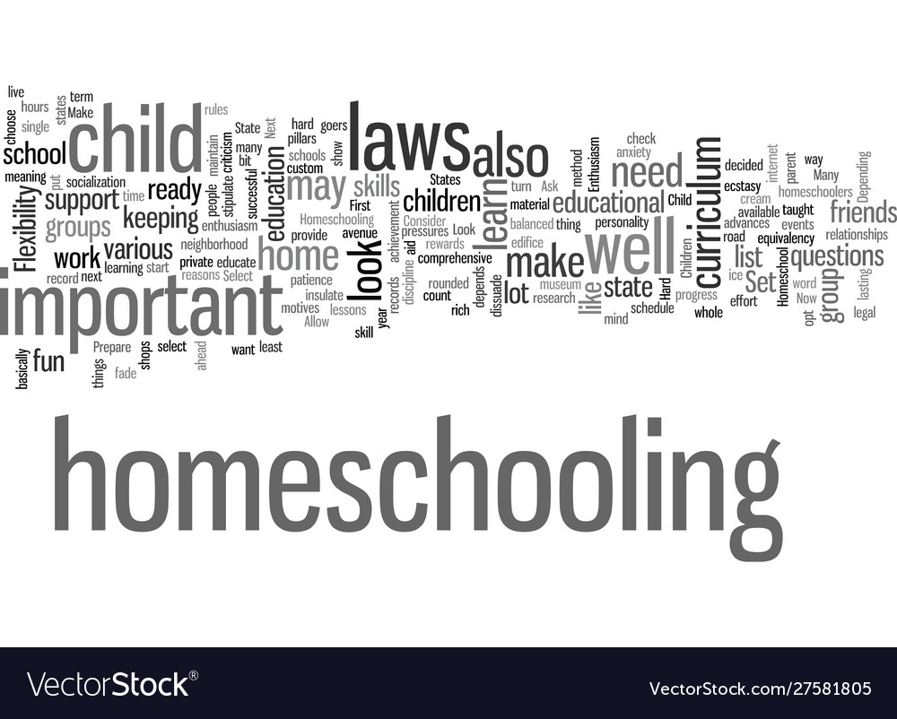 how-to-homeschool-your-child-royalty-free-vector-image