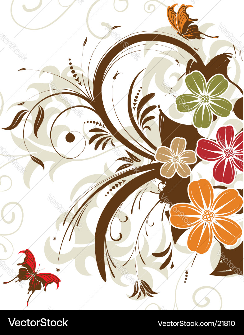 Background flower Royalty Free Vector Image - VectorStock