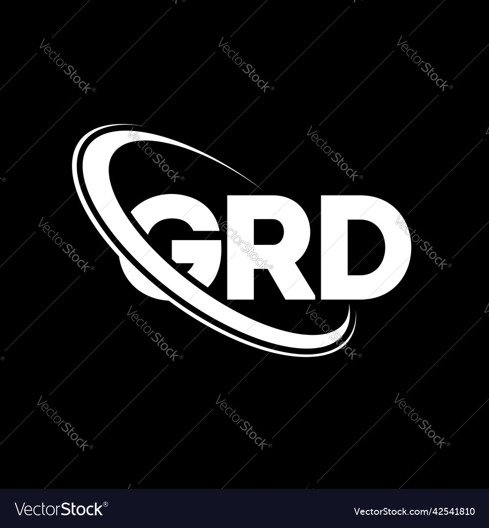 Grd logo letter design Royalty Free Vector Image