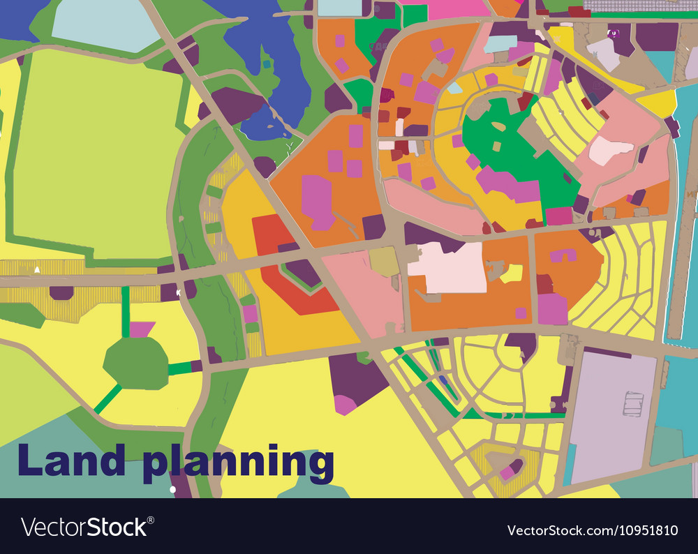 Land planning Royalty Free Vector Image - VectorStock