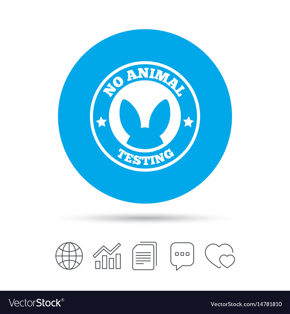 No animals testing sign icon not tested symbol Vector Image No animals testing sign icon not tested symbol Vector Image