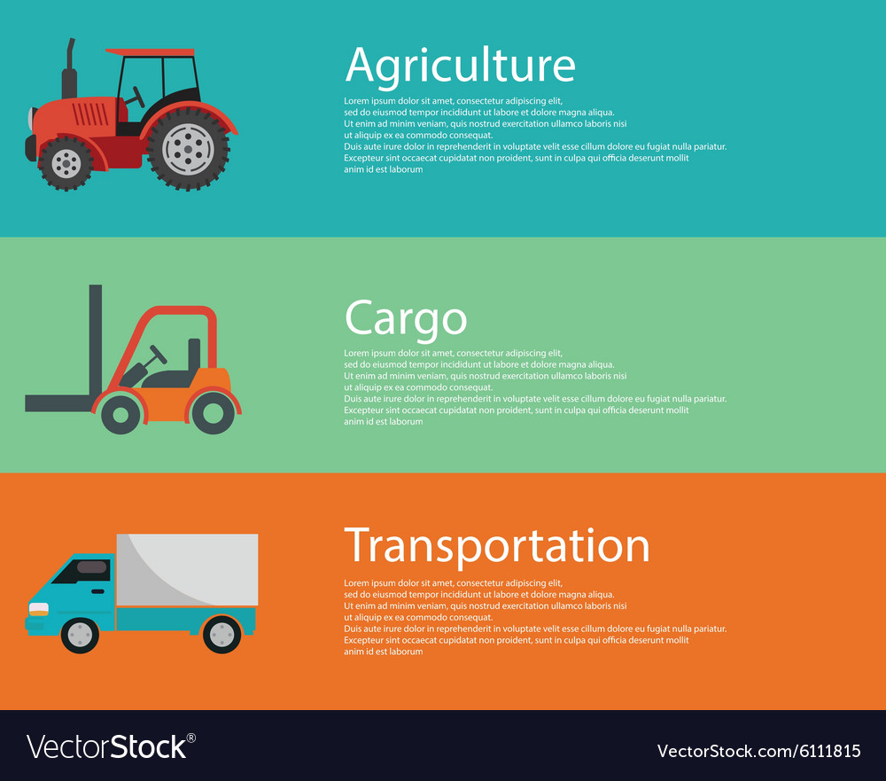 Modern creative flat design logistics Royalty Free Vector