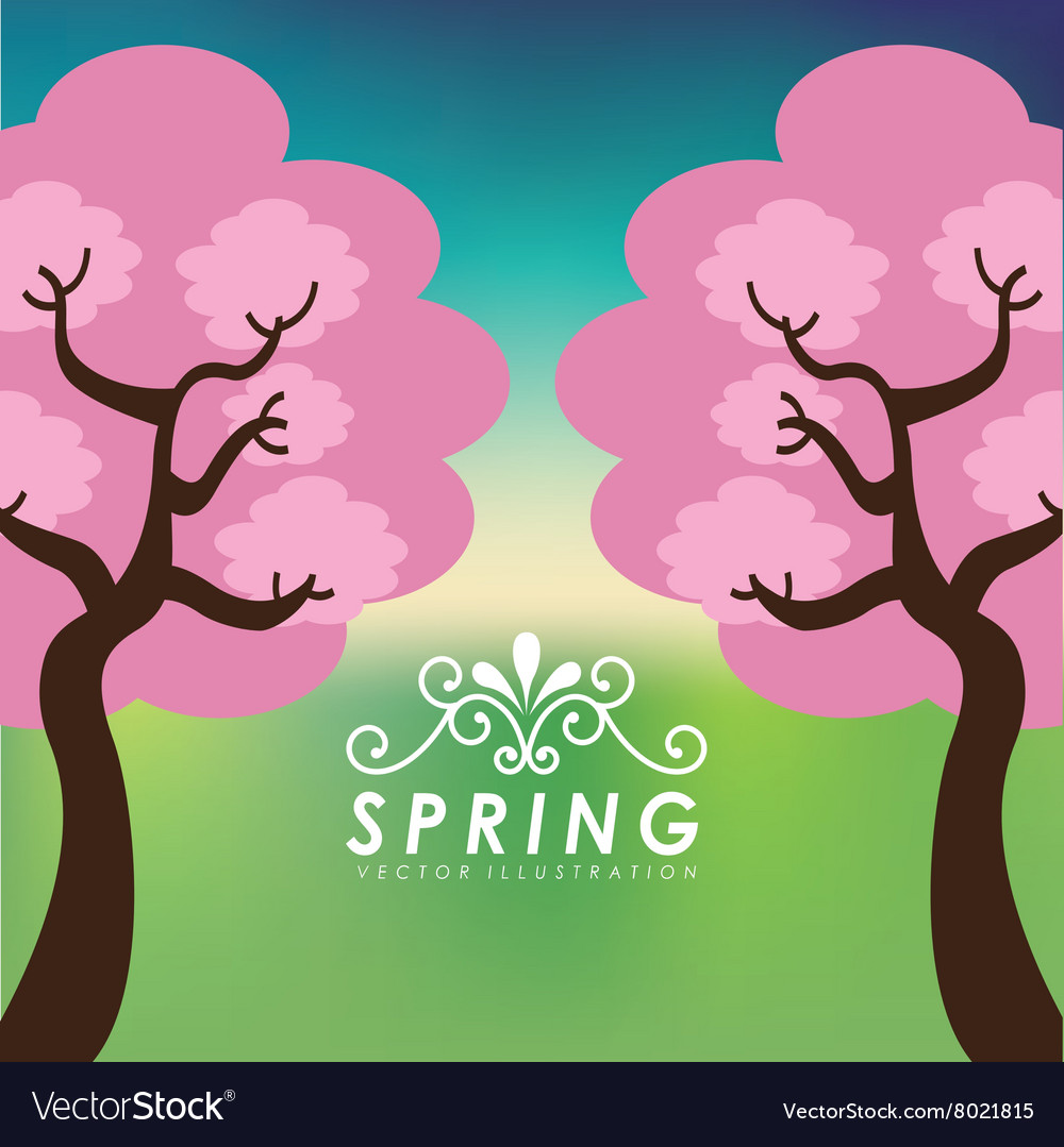 Spring season design Royalty Free Vector Image