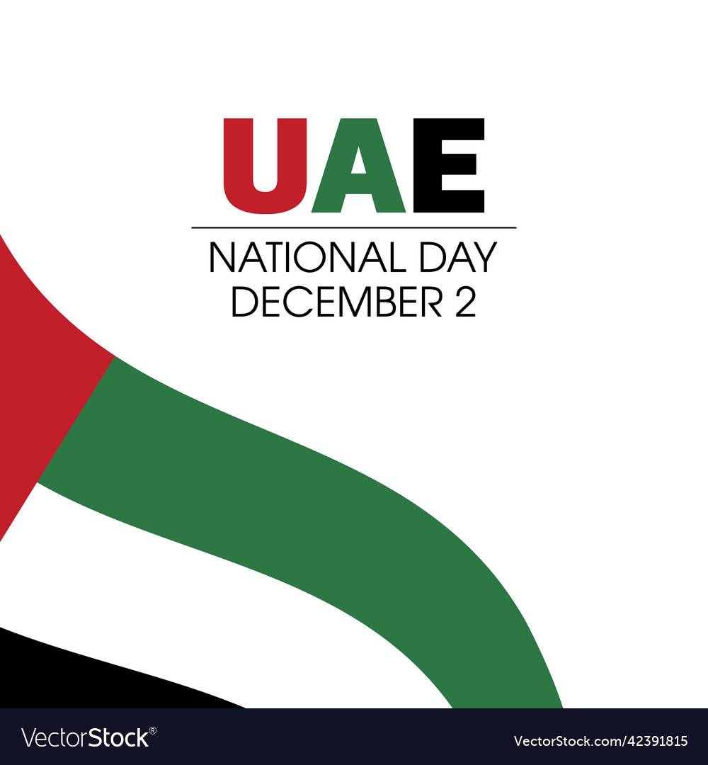 Uae national day Royalty Free Vector Image - VectorStock