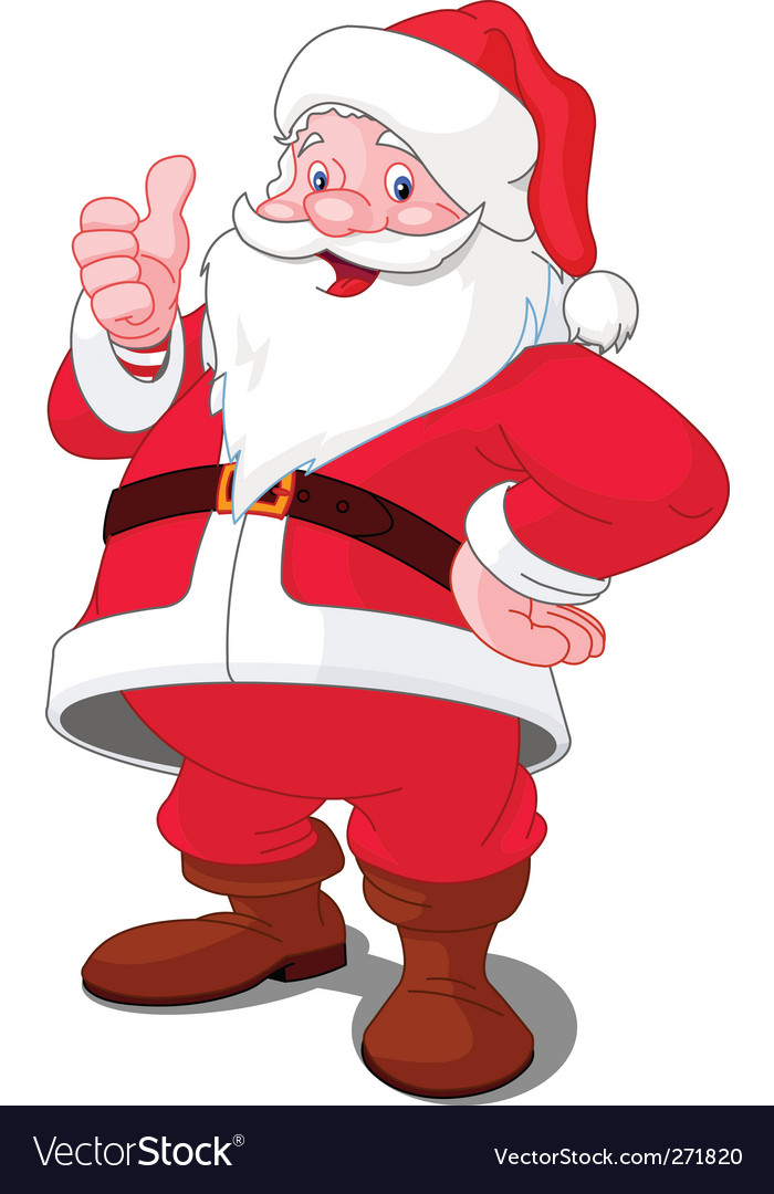 Cartoon santa Royalty Free Vector Image - VectorStock