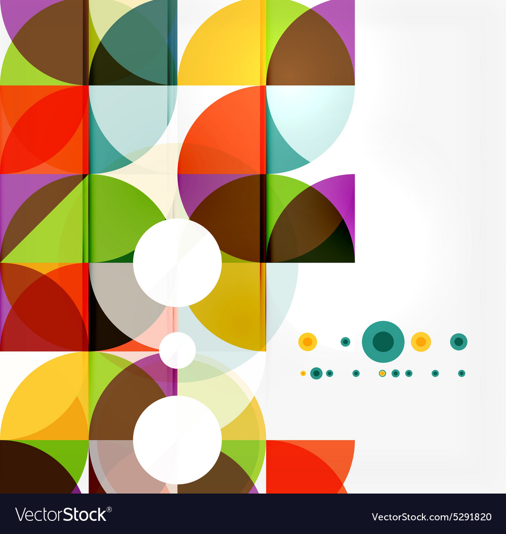 Semicircle triangle pattern Royalty Free Vector Image