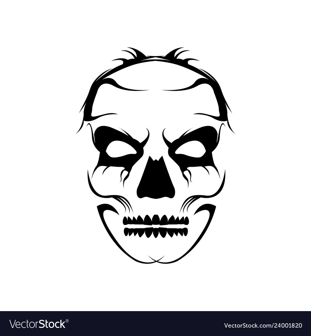 skull logo design template