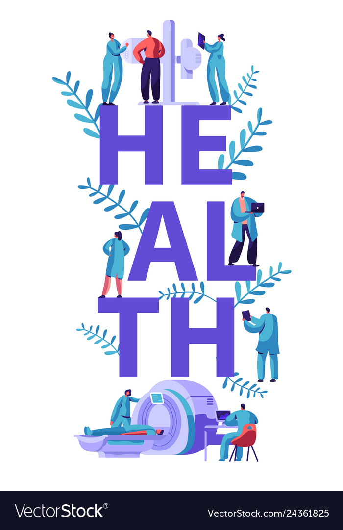 Clinic Tomography Banner Medical Center Hospital Vector Image