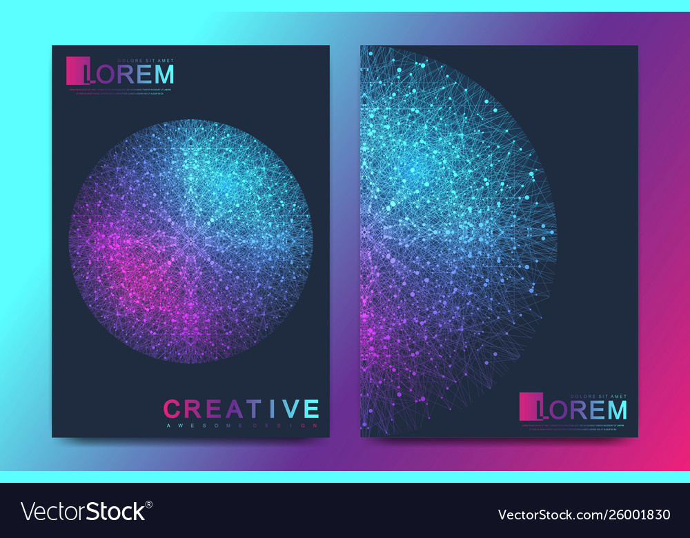 Modern Template For Brochure Leaflet Royalty Free Vector