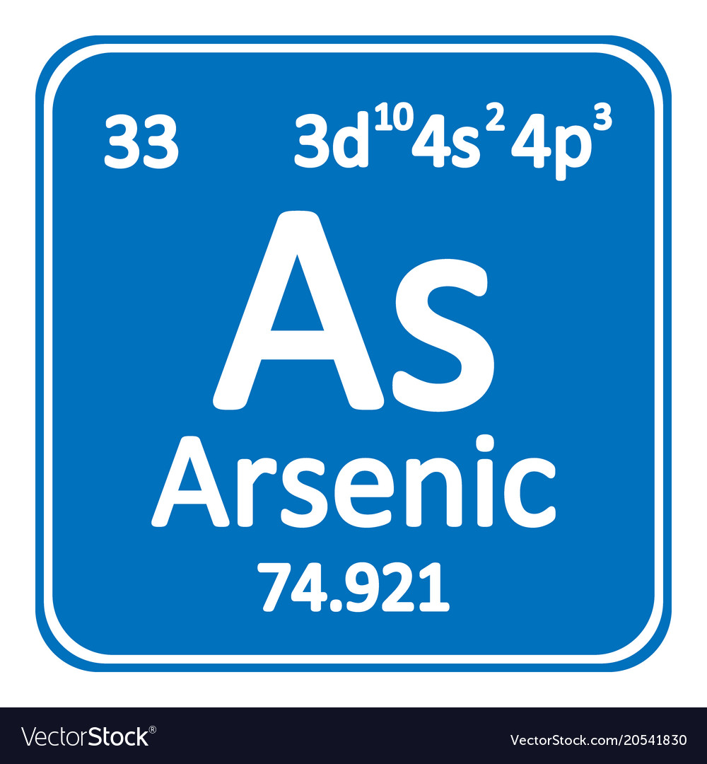 Periodische Tabelle Element Arsenic Icon