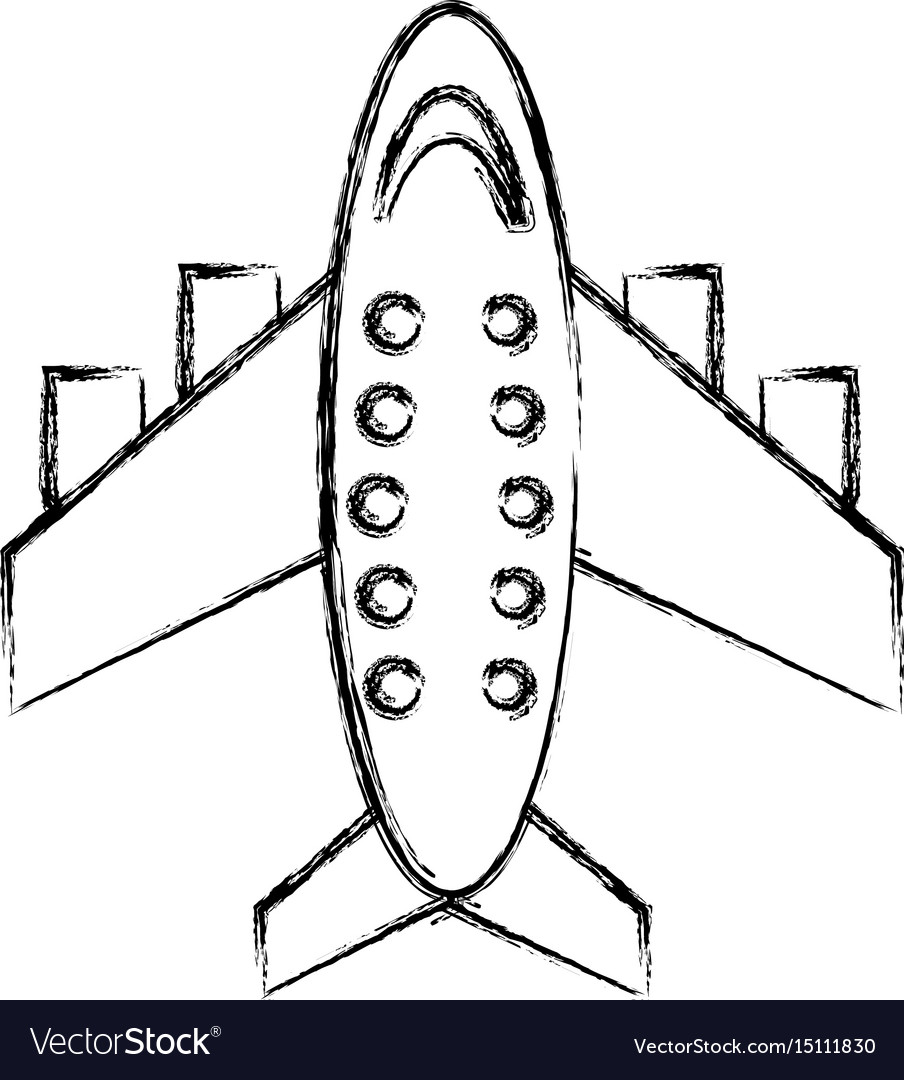 cartoon plane drawing