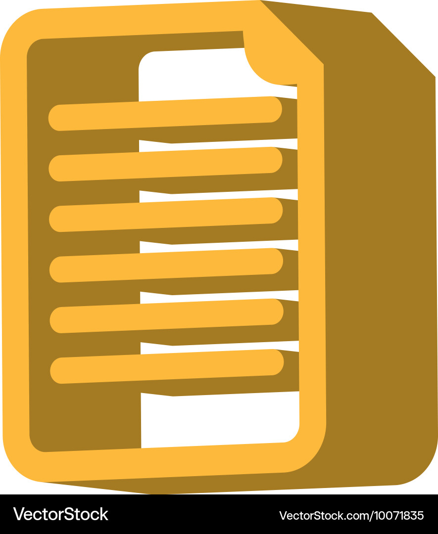 Document file paper text icon Royalty Free Vector Image